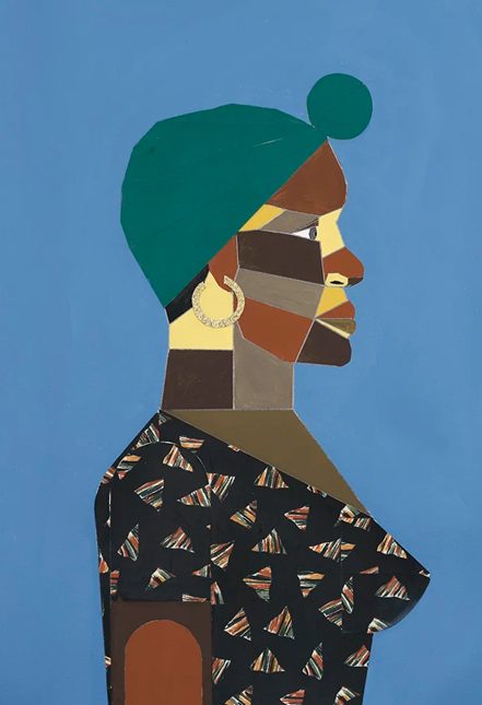 Geometric portrait artwork